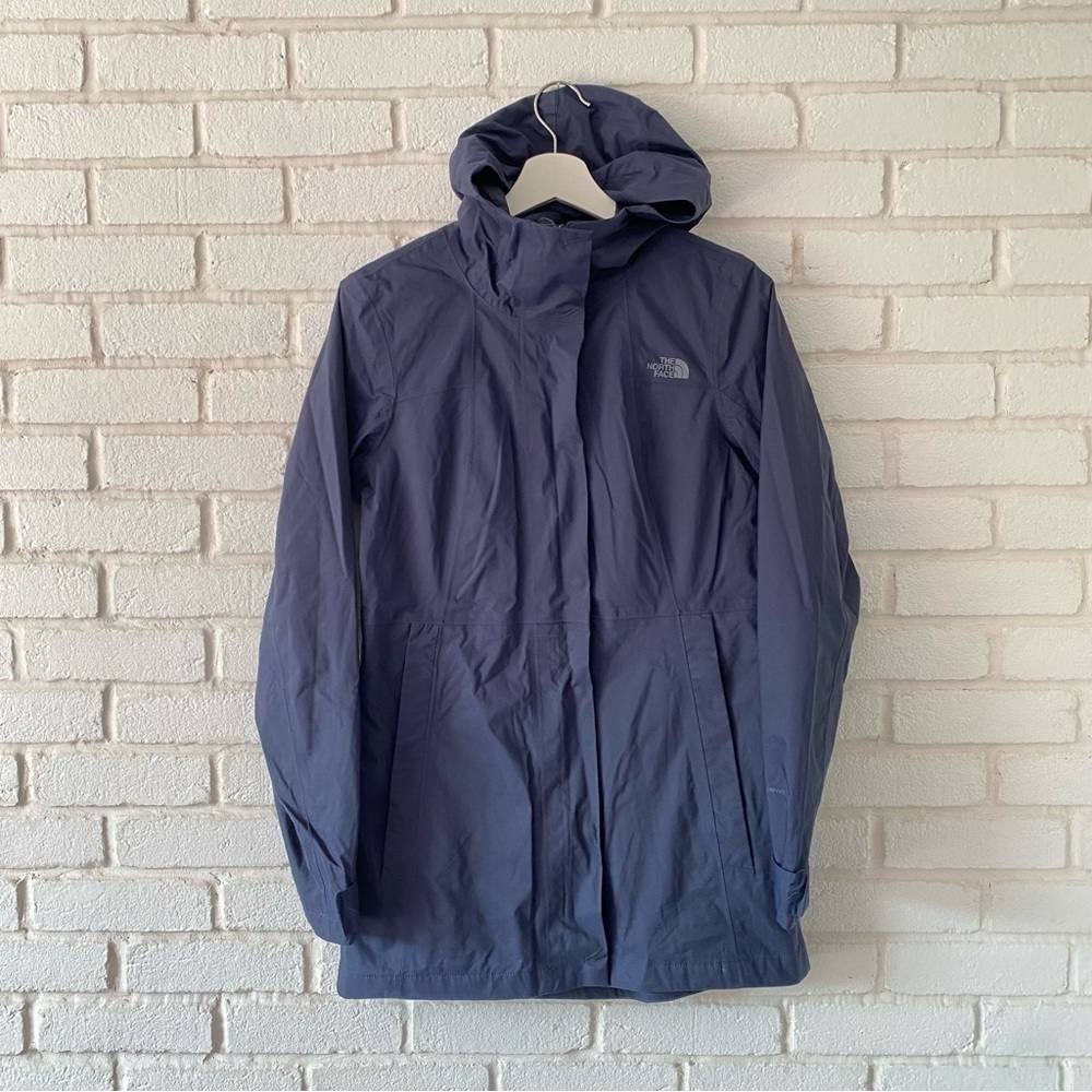 THE NORTH FACE Women's City Midi Trench Coat Jacket Navy Blue Women’s Size Small